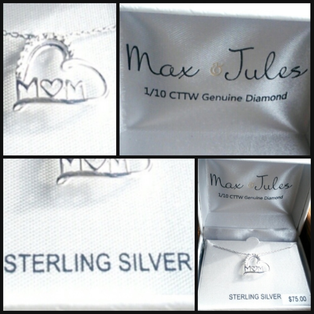 *NWT* Max & Jules Heart Shaped "MOM" Necklace